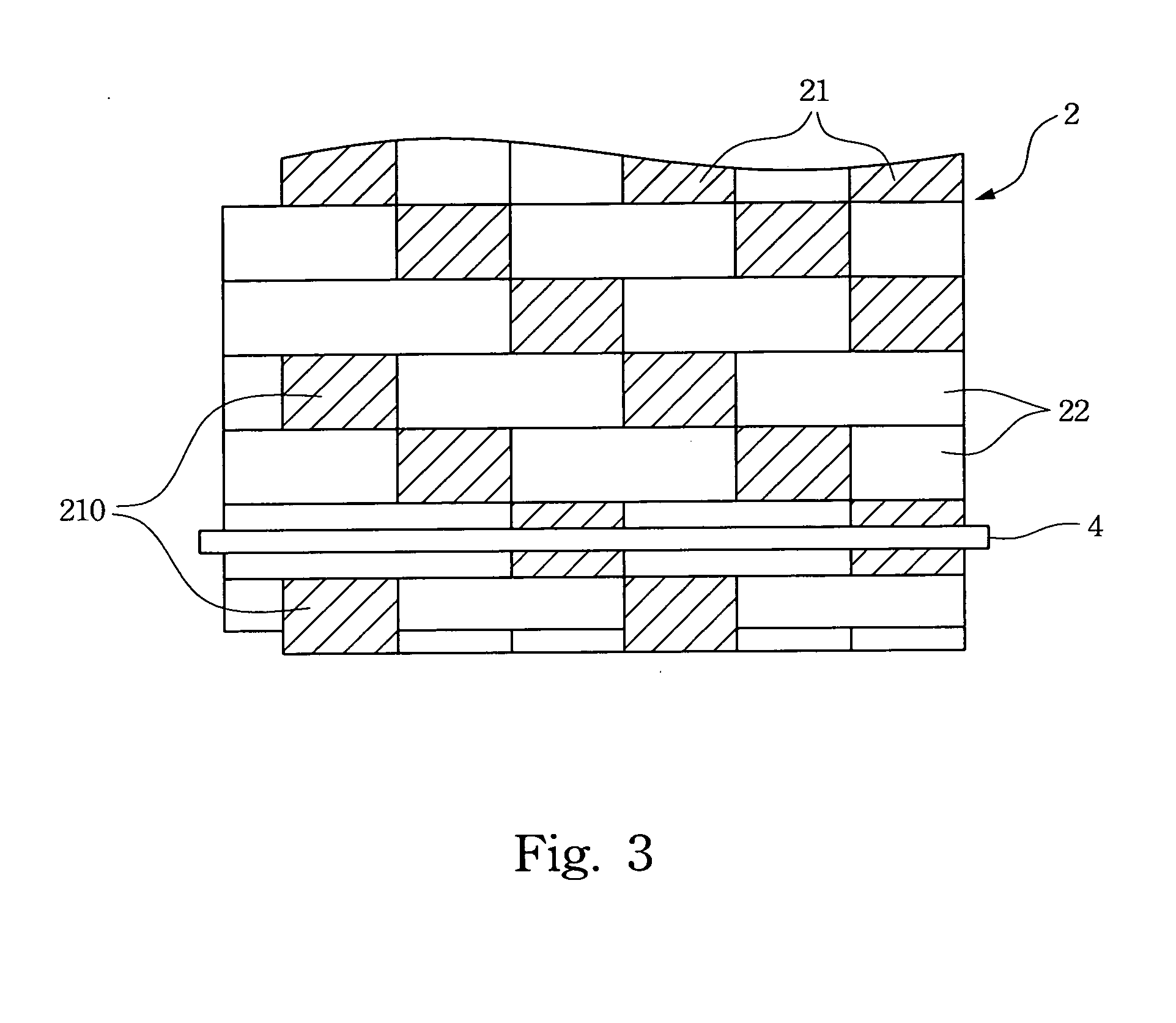 PCB supporting woven fabric and a PCB having the same