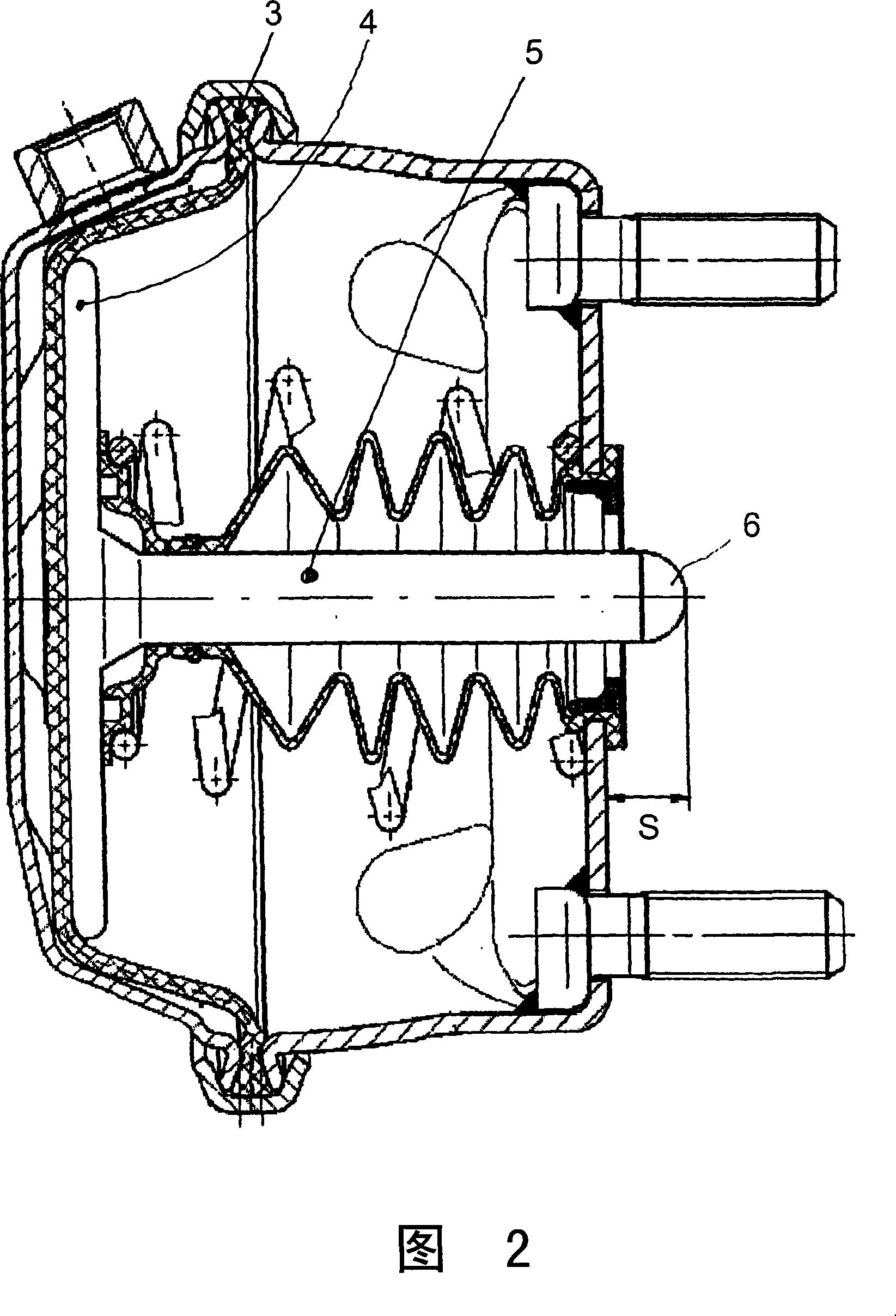 Compressed air brake cylinder