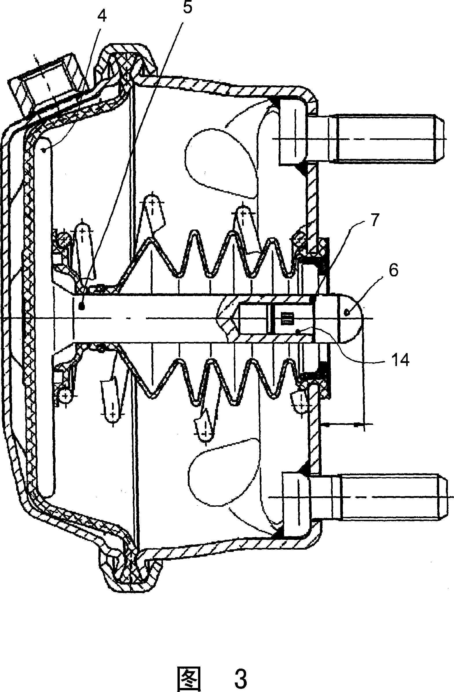 Compressed air brake cylinder