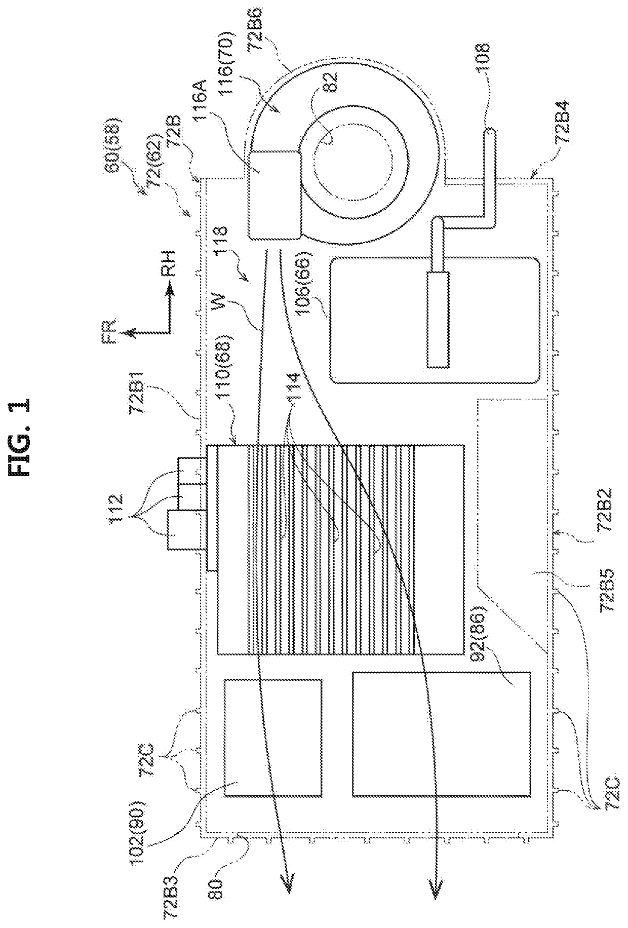 Autonomous driving device module mounting structure and autonomous driving electric vehicle