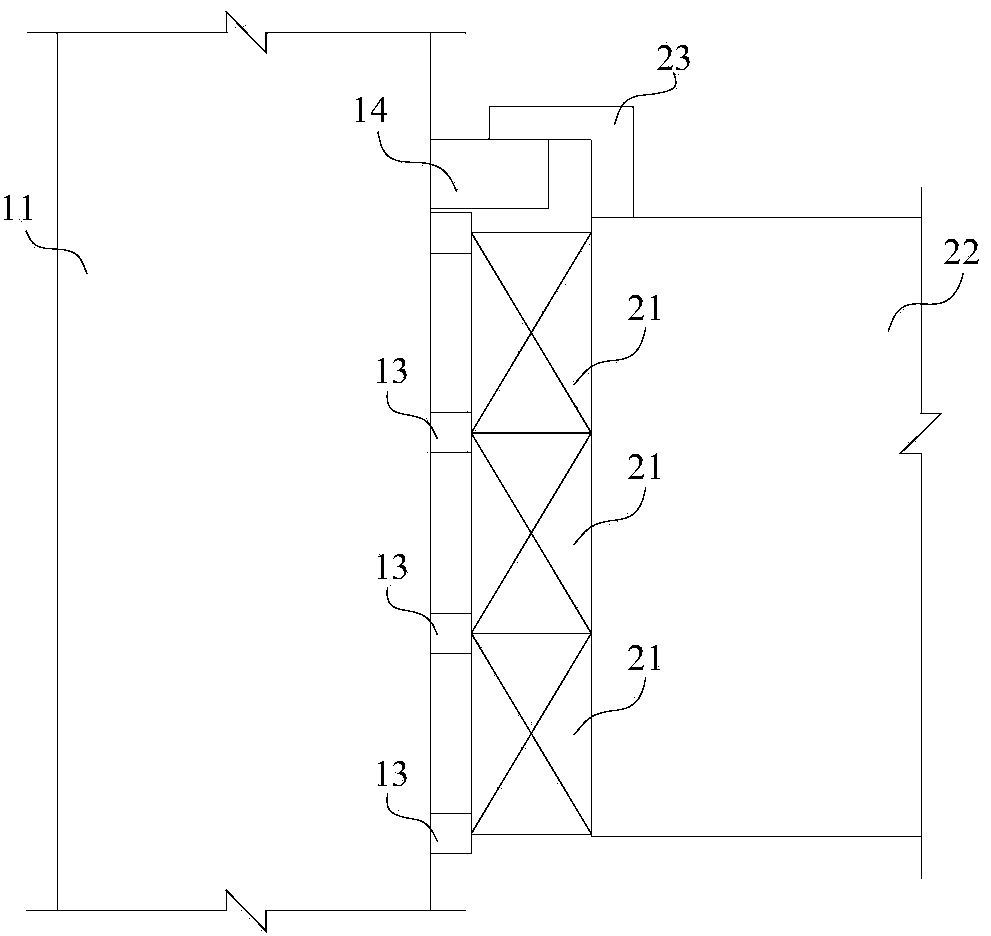 Earthquake energy dissipation structure of multi-pillar pier