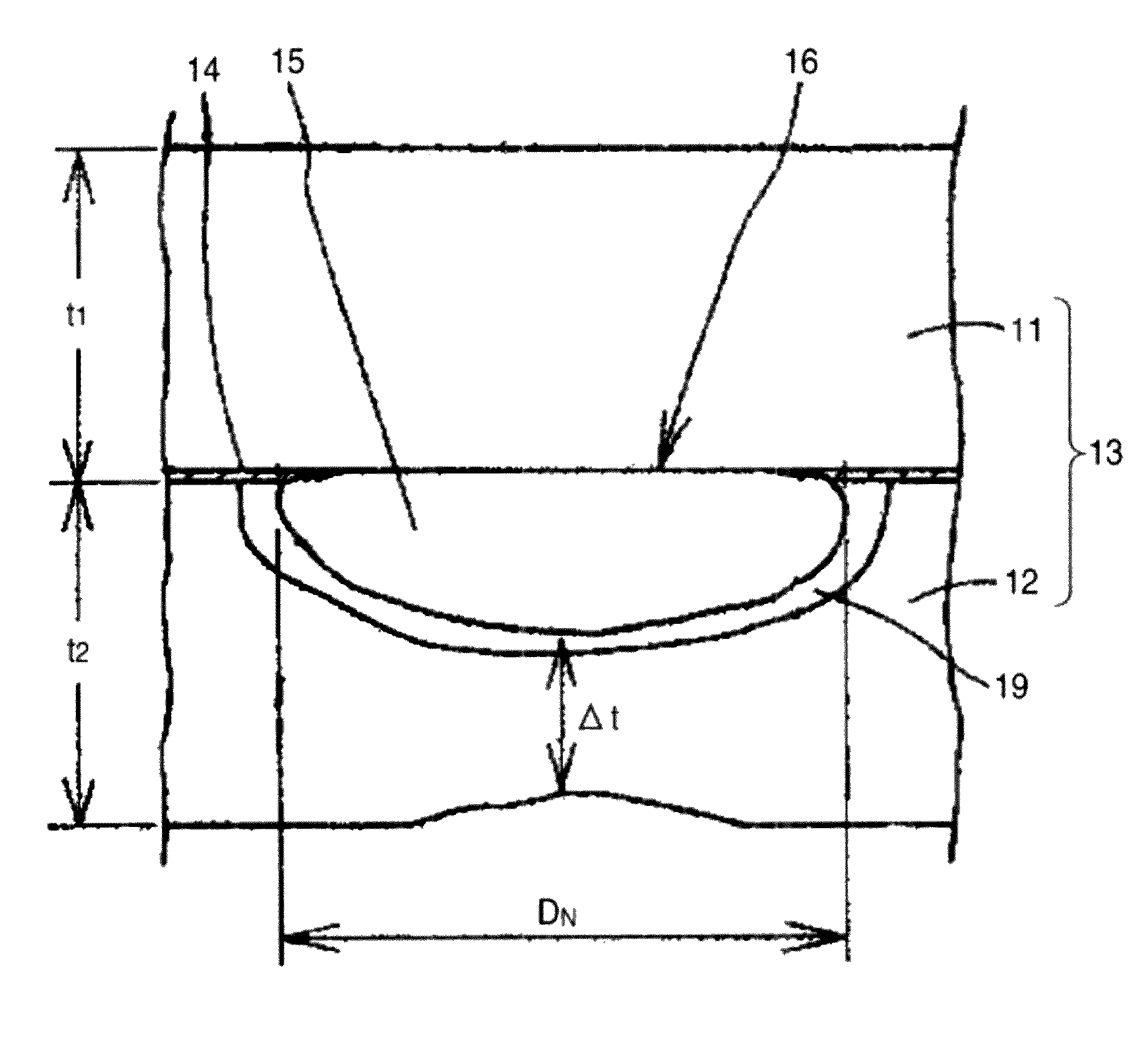 Joint product between steel product and aluminum material, spot welding method for the joint product, and electrode chip for use in the joint product