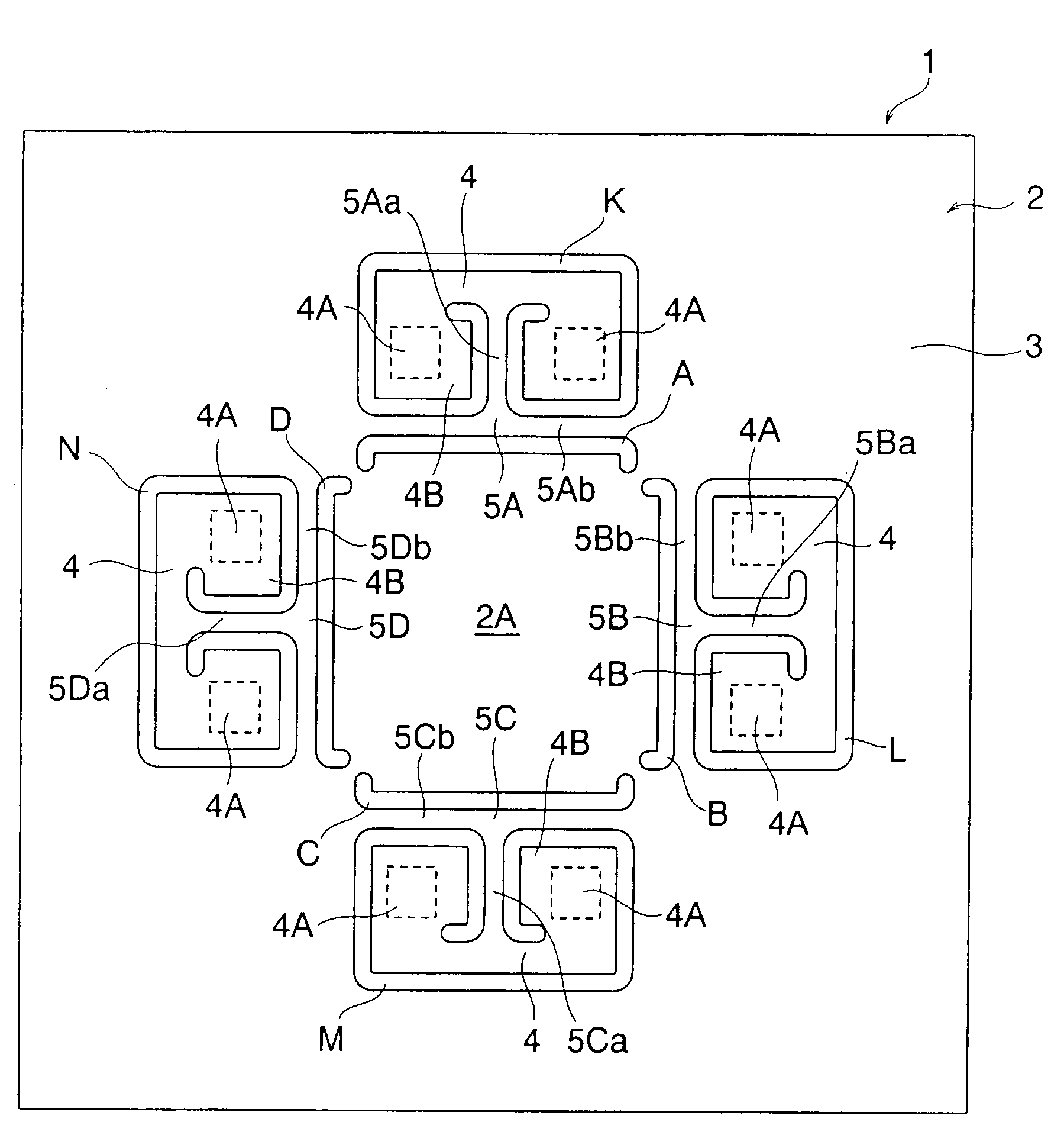 Force sensor chip