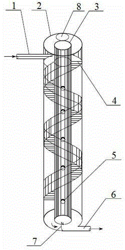 Spiral flow shaft type energy dissipation drop well