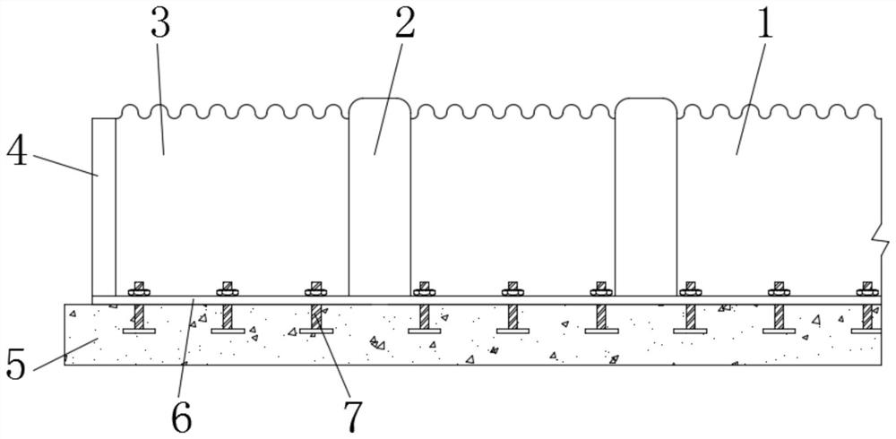 Corrugated steel pipe gallery based on prestressed tendons