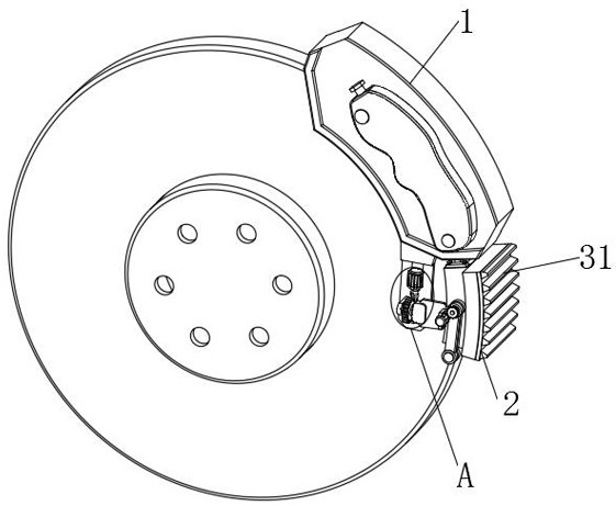 Air pressure disc brake