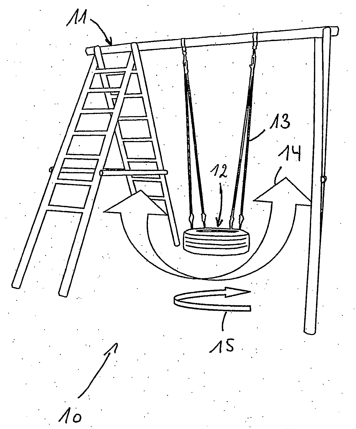 Playground Device With Motion Dependent Sound Feedback