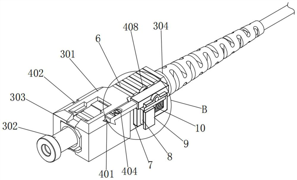 Communication module micro-connection structure of optical fiber splitter and use method