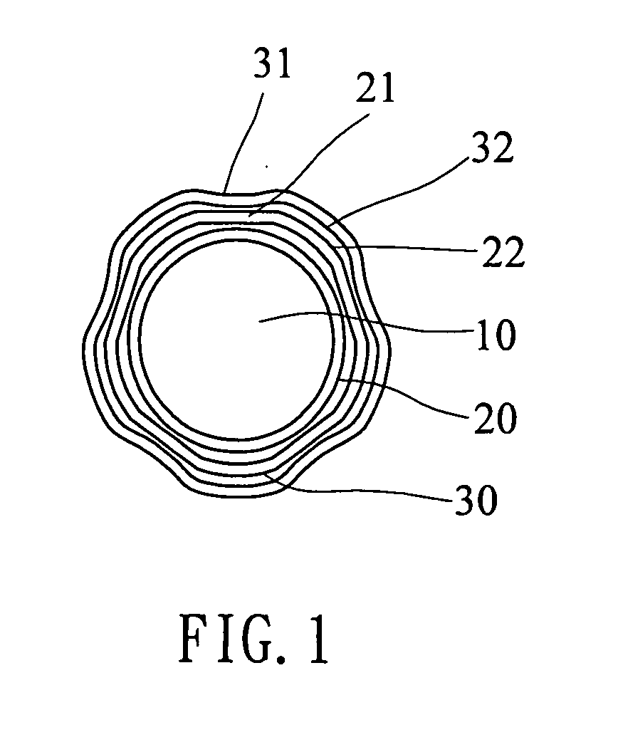 Folding shaft for umbrellas