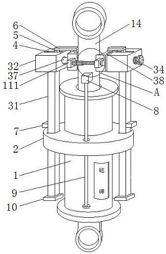 Hydraulic oil cylinder barrel structure capable of preventing axial rotation