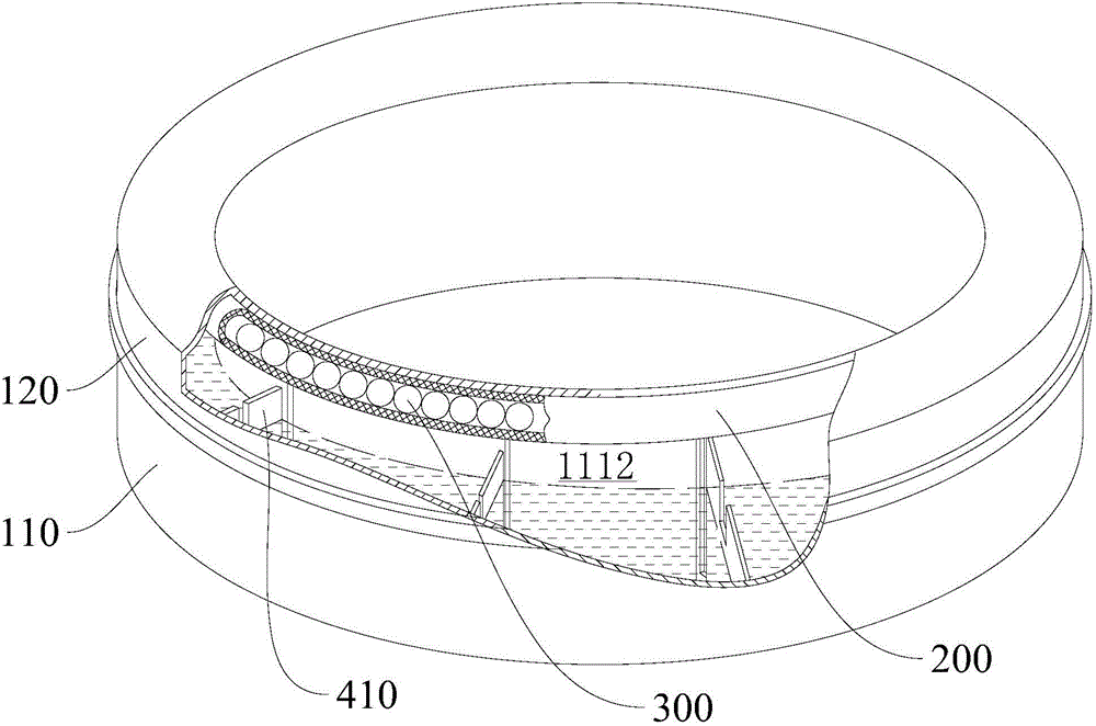 Washing machine and balance device used for washing machine