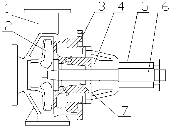 Centrifugal pump low in failure rate