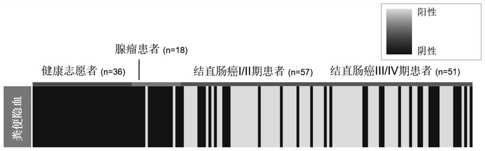 Colorectal cancer screening kit based on excrement sample