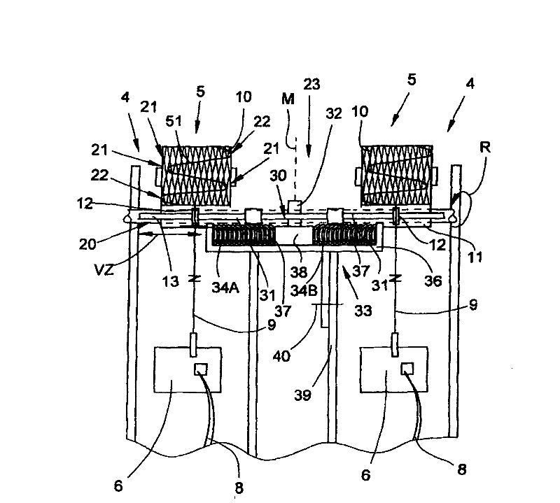 Cross-winding device for a textile machine which produces cross-wound bobbins