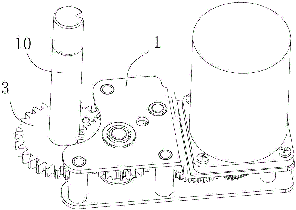 Electric operation mechanism with in-place separation and reunion and unidirectional transmission functions