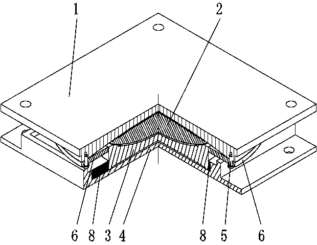 Embedded speed-locked friction pendulum damping mounting support