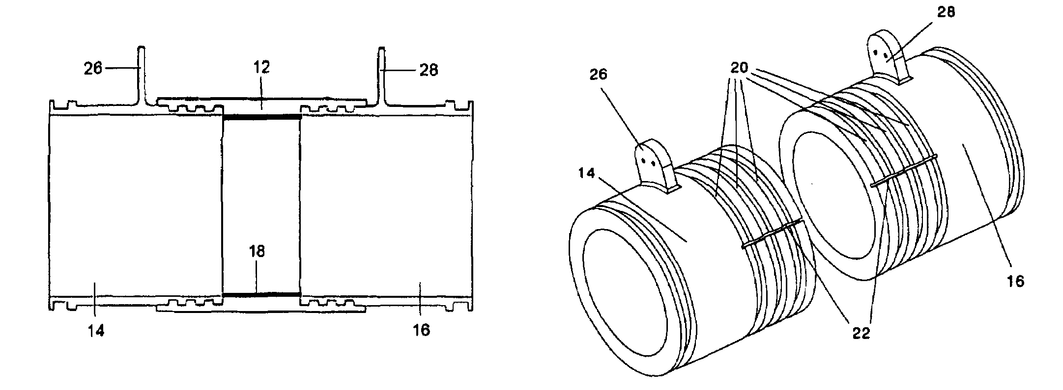 Current insulation system for fluid systems