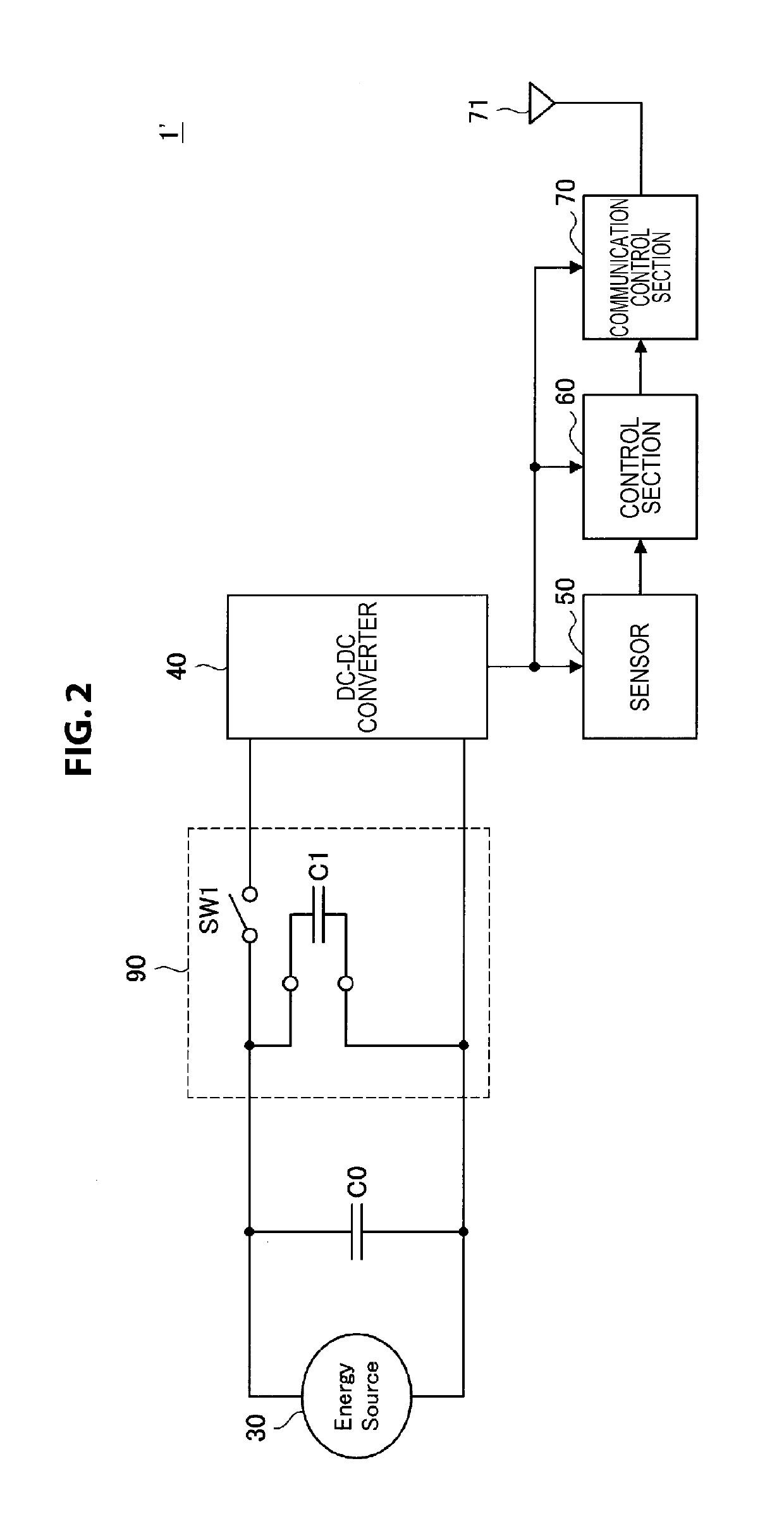 Electrostatic actuator, switch device and power supply device