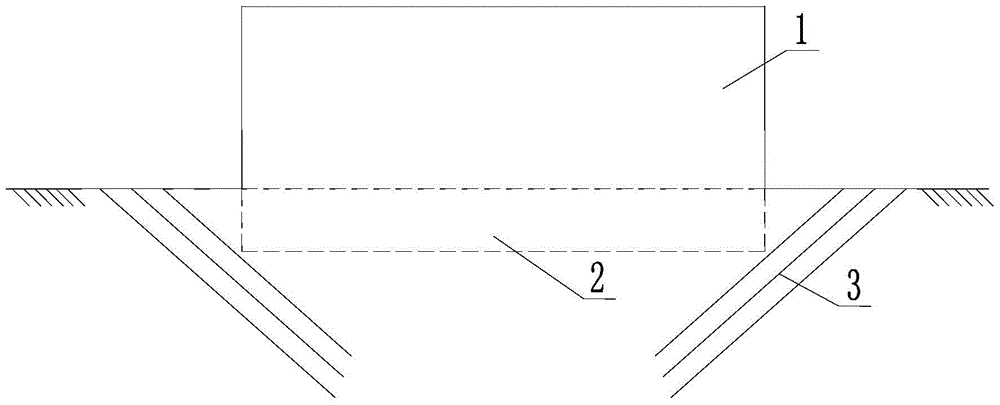 Construction method of subway tunnel passing through building in fractured rock formation