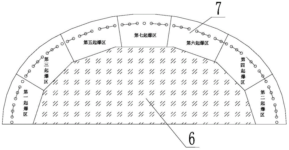 Construction method of subway tunnel passing through building in fractured rock formation