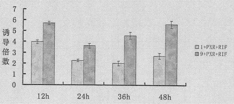 Method for in-vitro screening of PXR activation characteristics