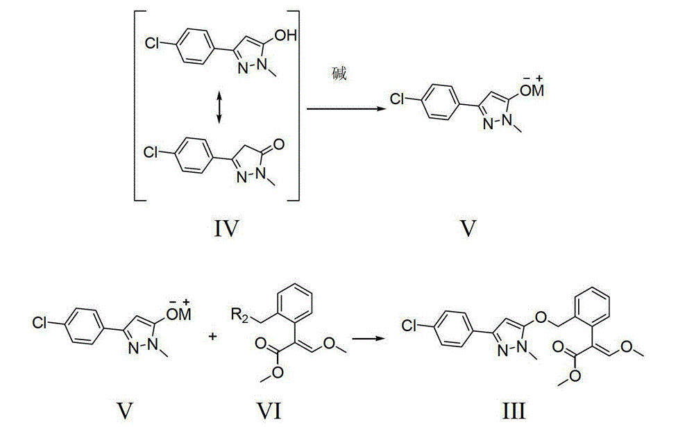 A kind of method for preparing pyraclostrobin by salt-forming method