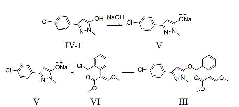 A kind of method for preparing pyraclostrobin by salt-forming method