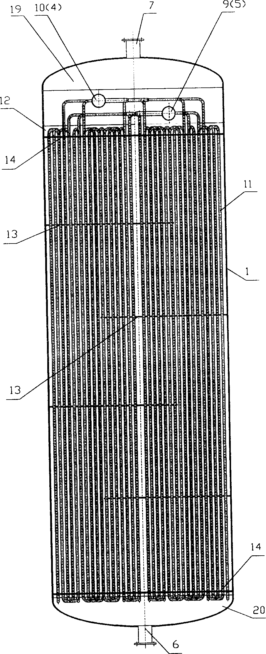 A closed-type external ice thawing ice-accumulating chamber