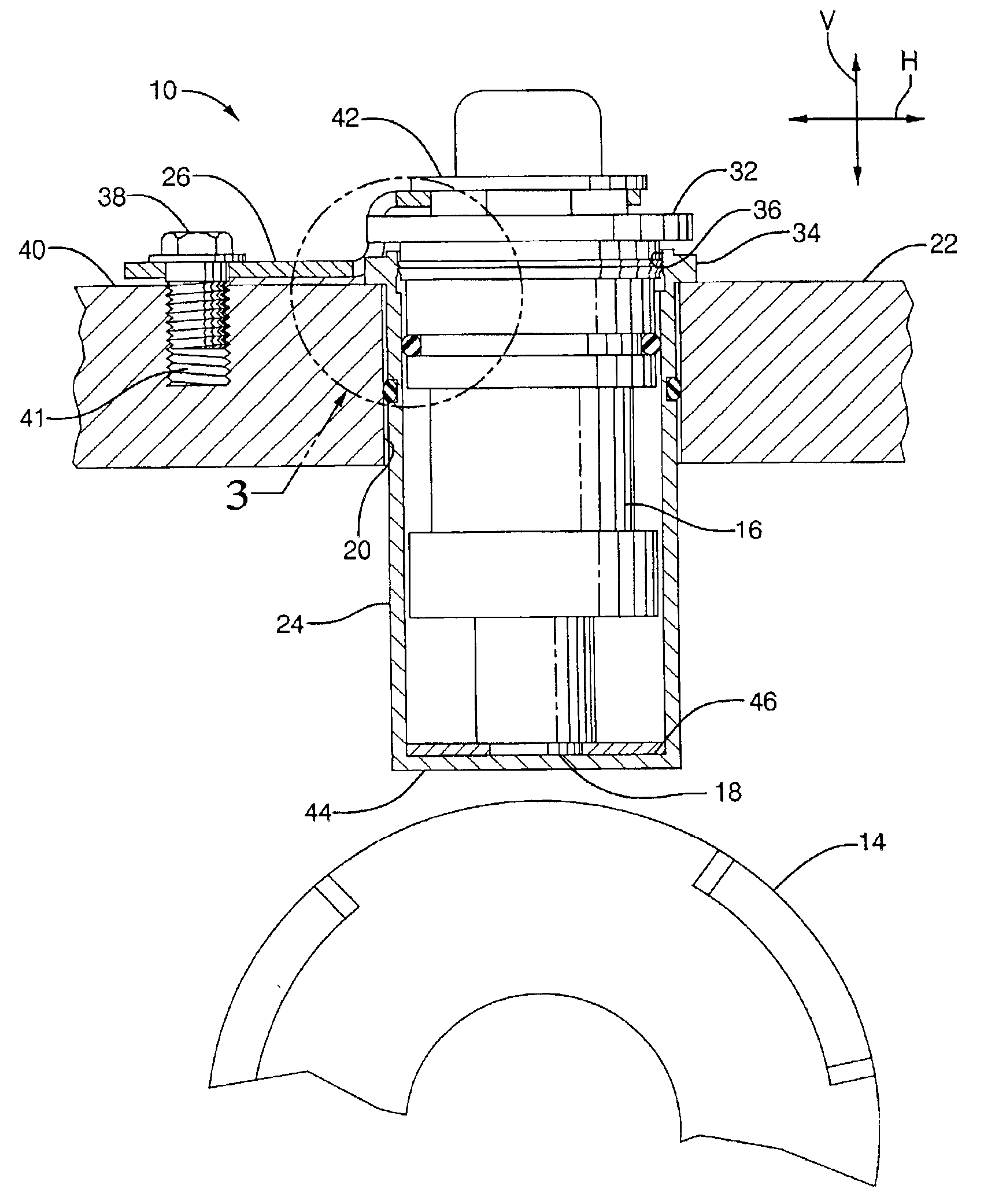 Method and apparatus for probe sensor assembly