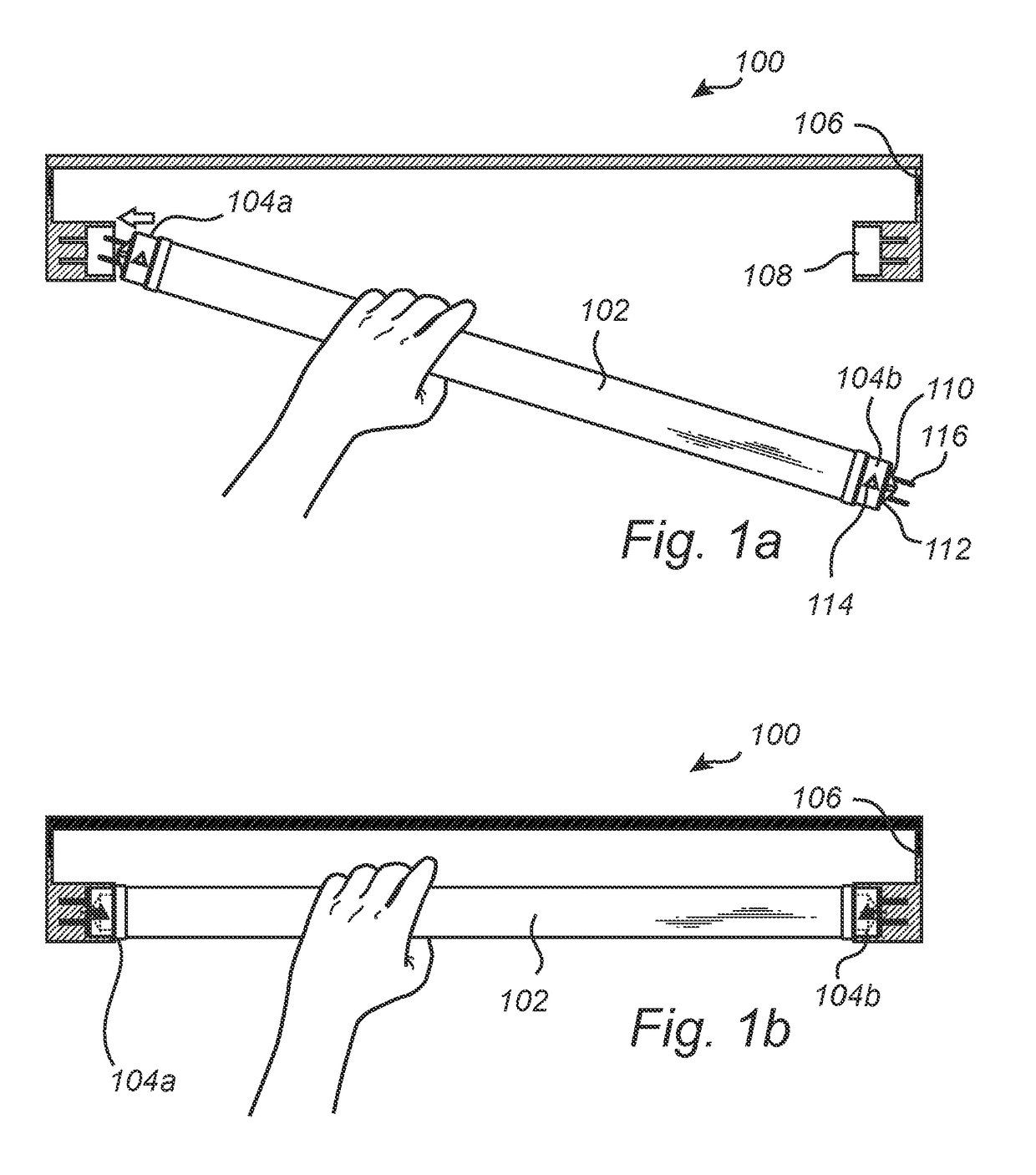 End cap for a tubular light source