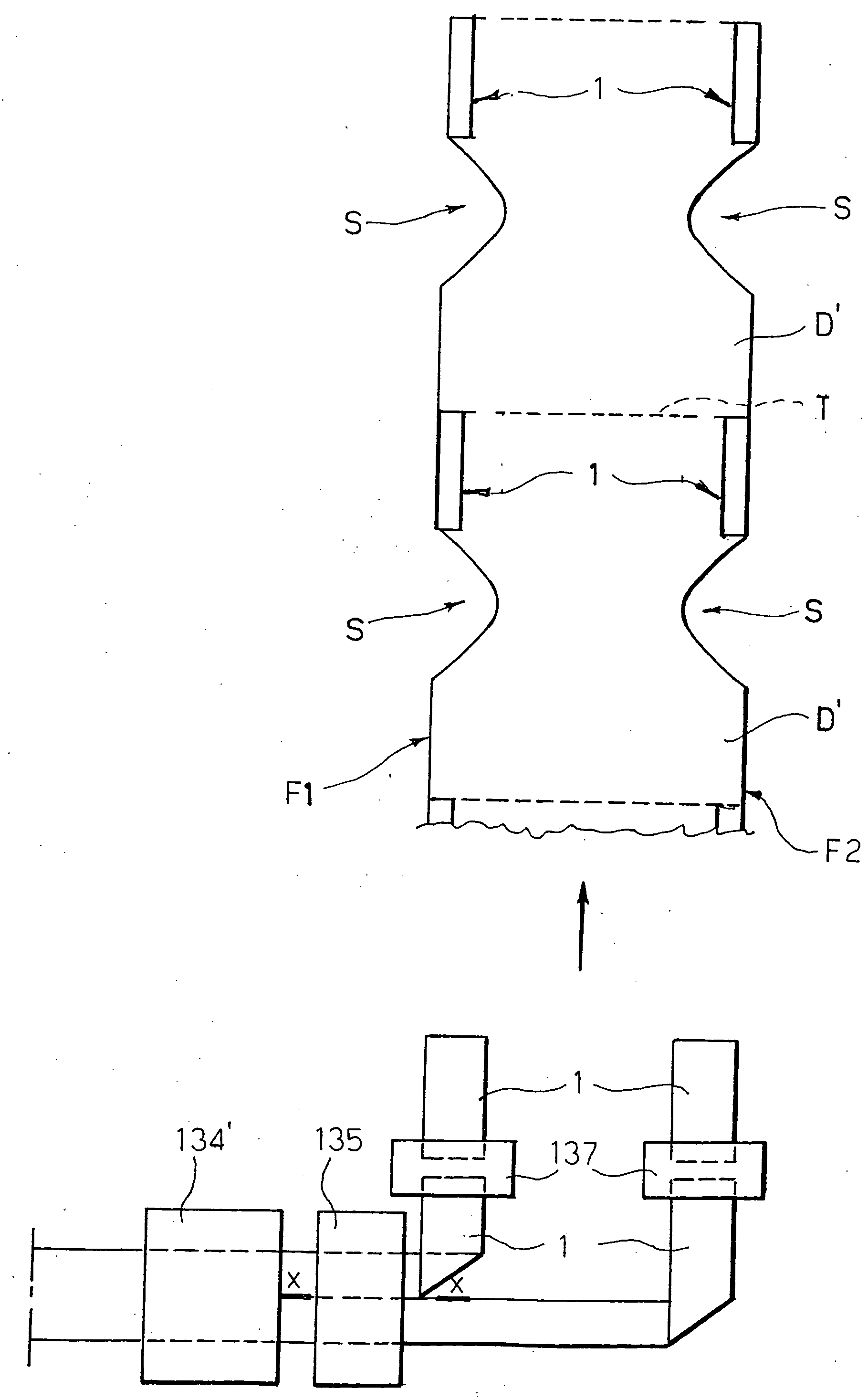 Closure element for absorbent sanitary products, manufacturing process, process of use, and product thus obtained