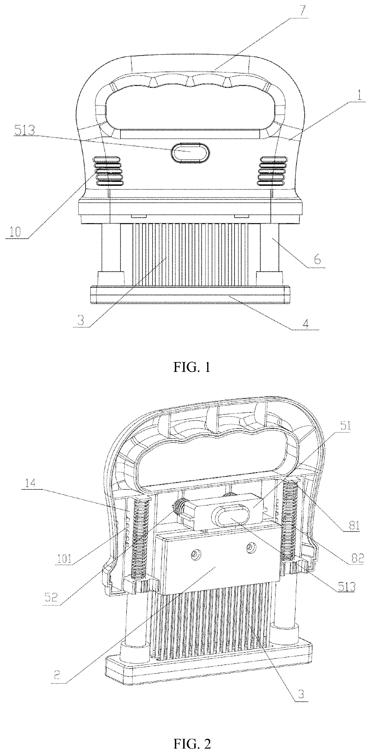 Detachable and easily cleanable meat tenderizer