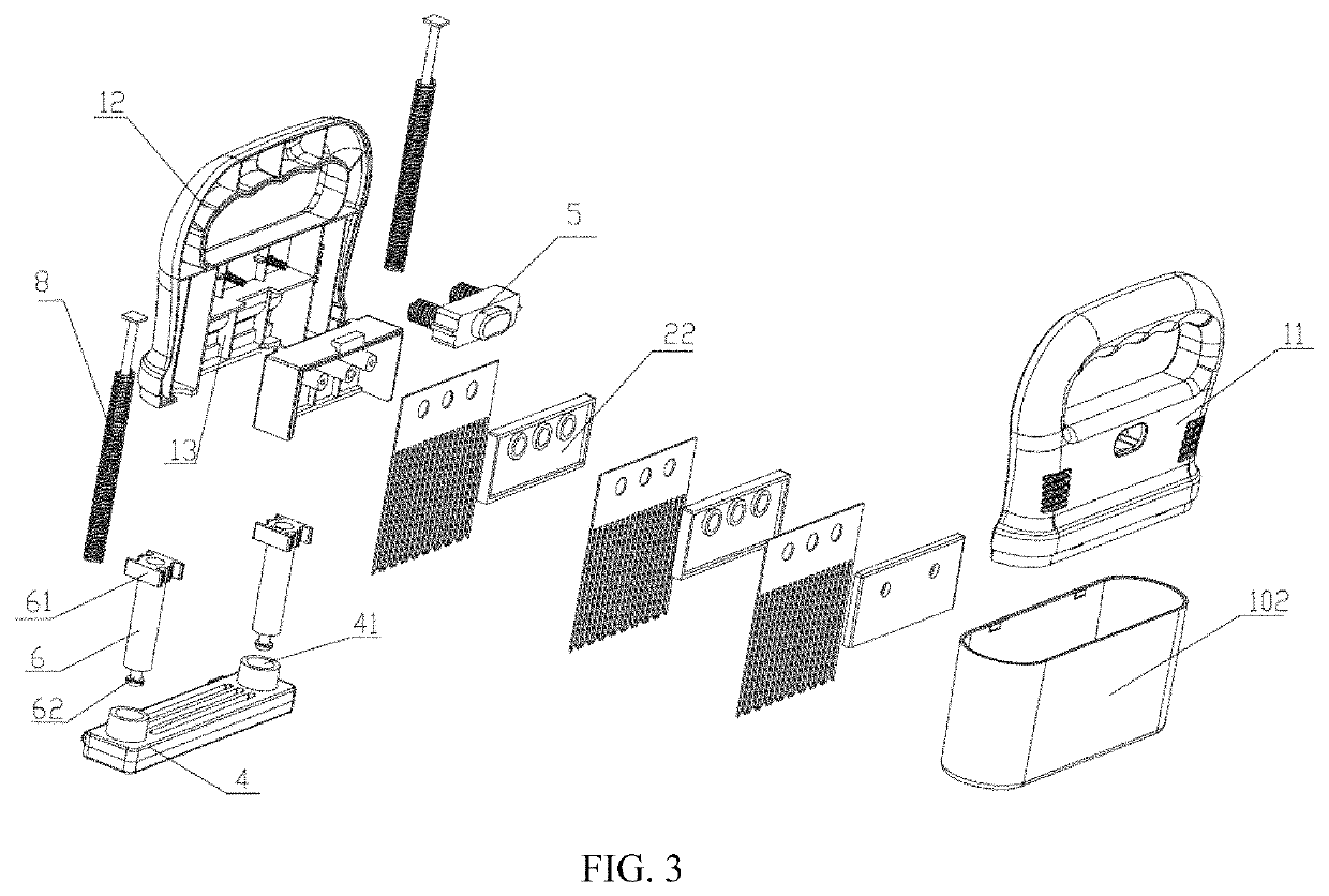 Detachable and easily cleanable meat tenderizer