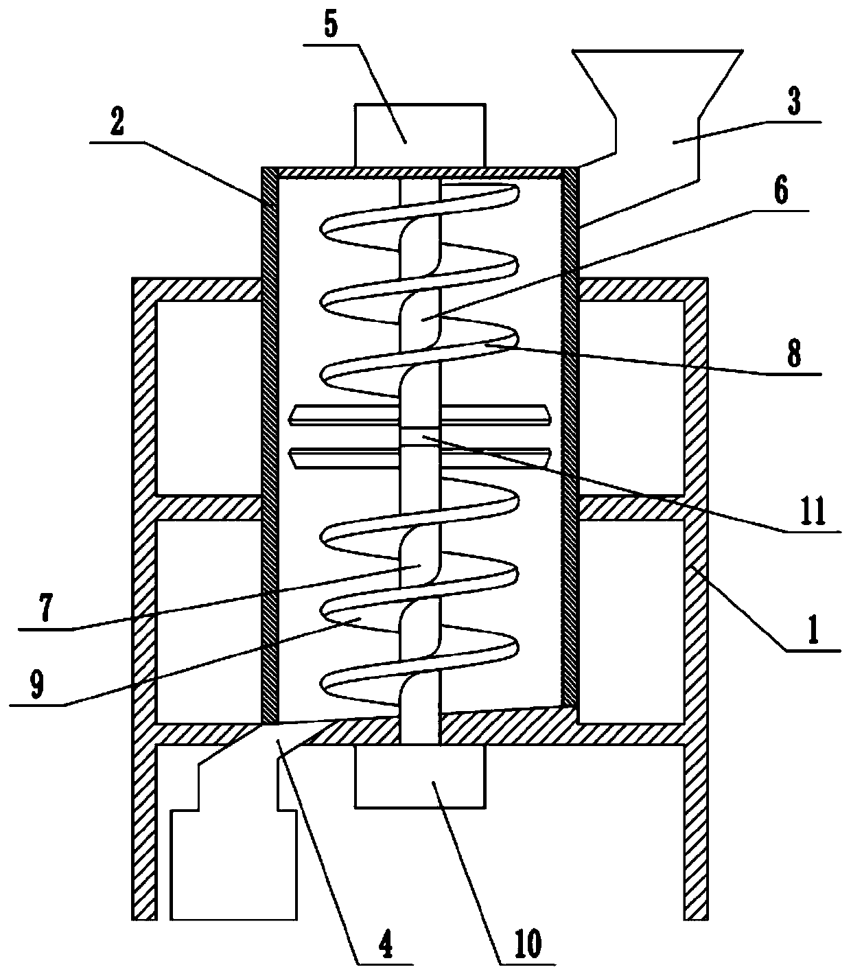 Building material processing device