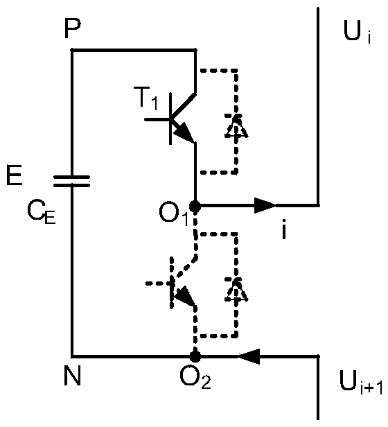 SiC high-voltage switch and silicon IGBT mixed type three-phase four-wire high-voltage converter