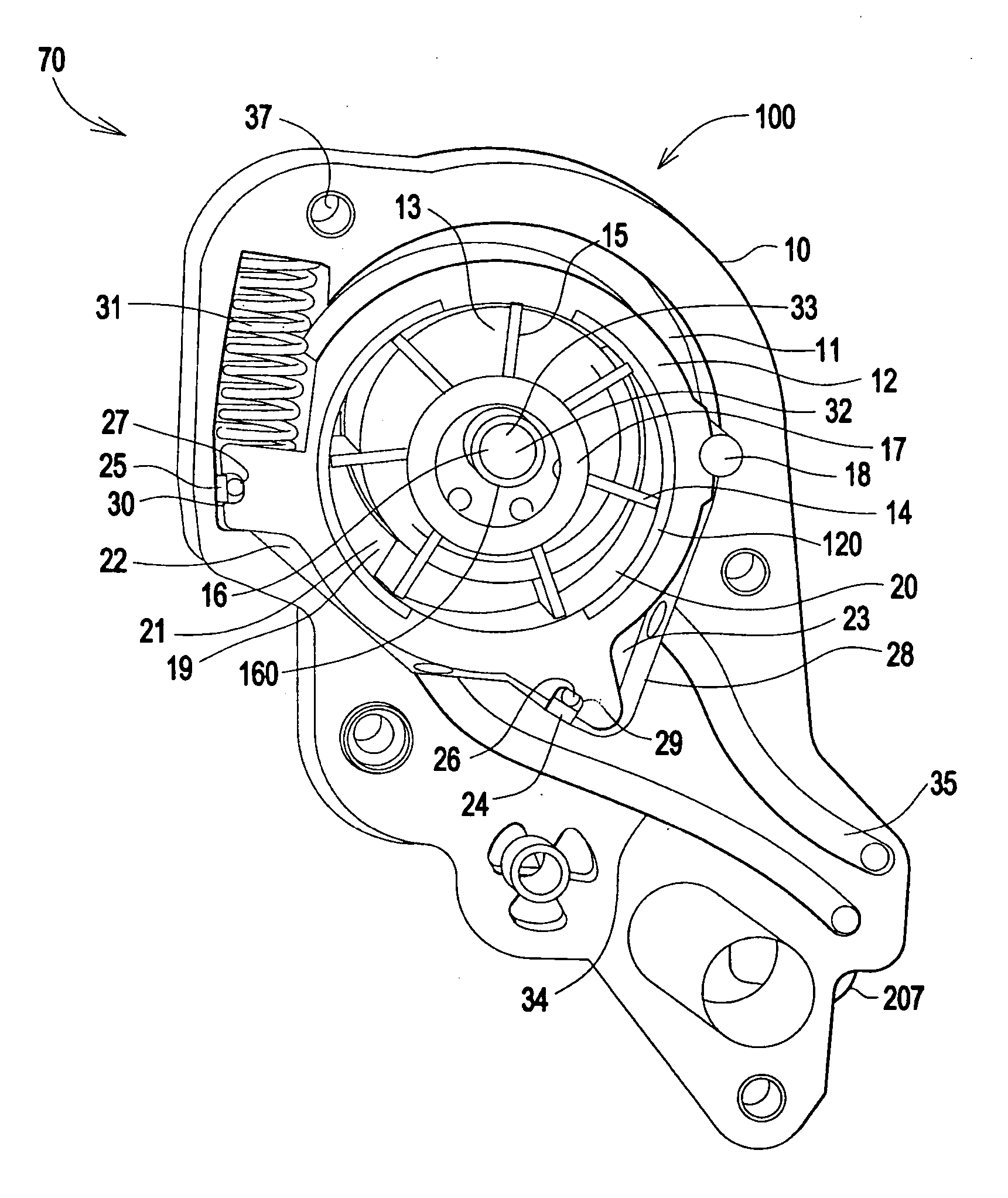 Variable displacement sliding vane pump