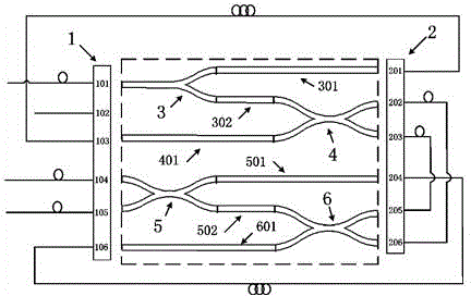 A kind of reconfigurable comb filter based on cascade Mach-Zehnder interferometer and its preparation method