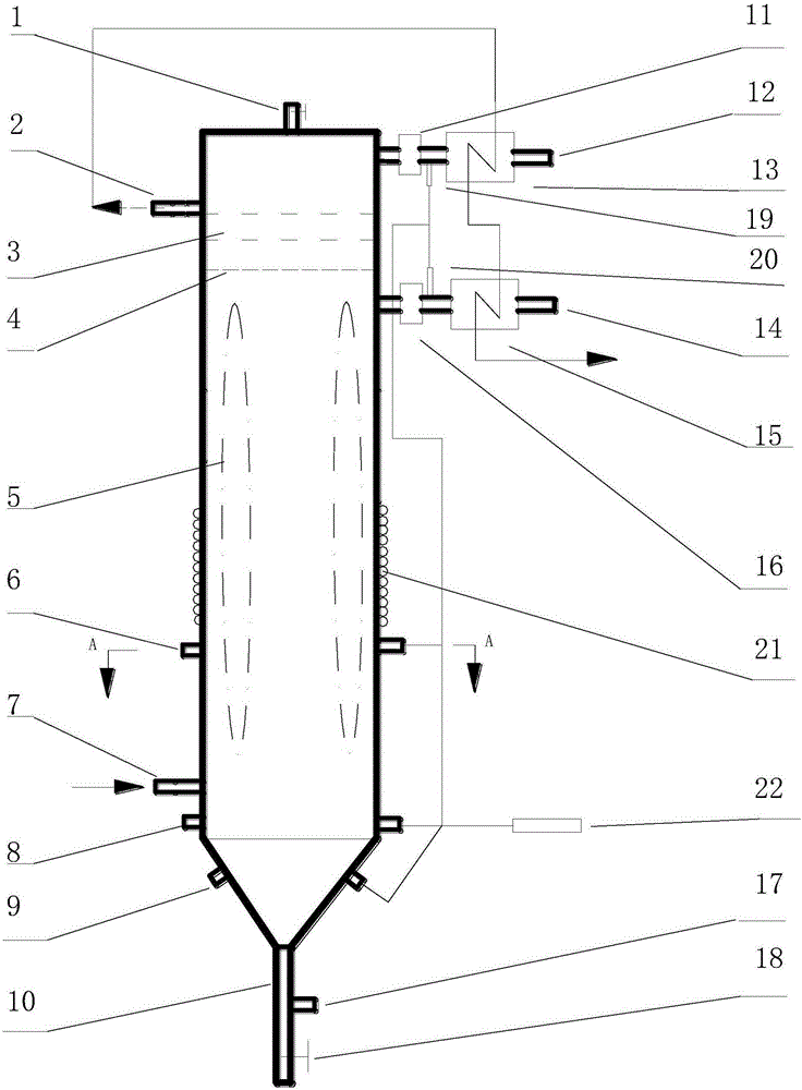 Coal synthesis gas slurry bed reactor for producing oxygenated fuel