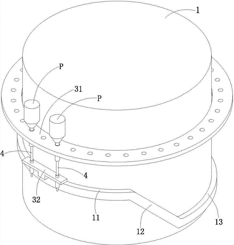 Plastic bottle gas-wash control device in plastic bottle large-infusion washing-filling-sealing machine