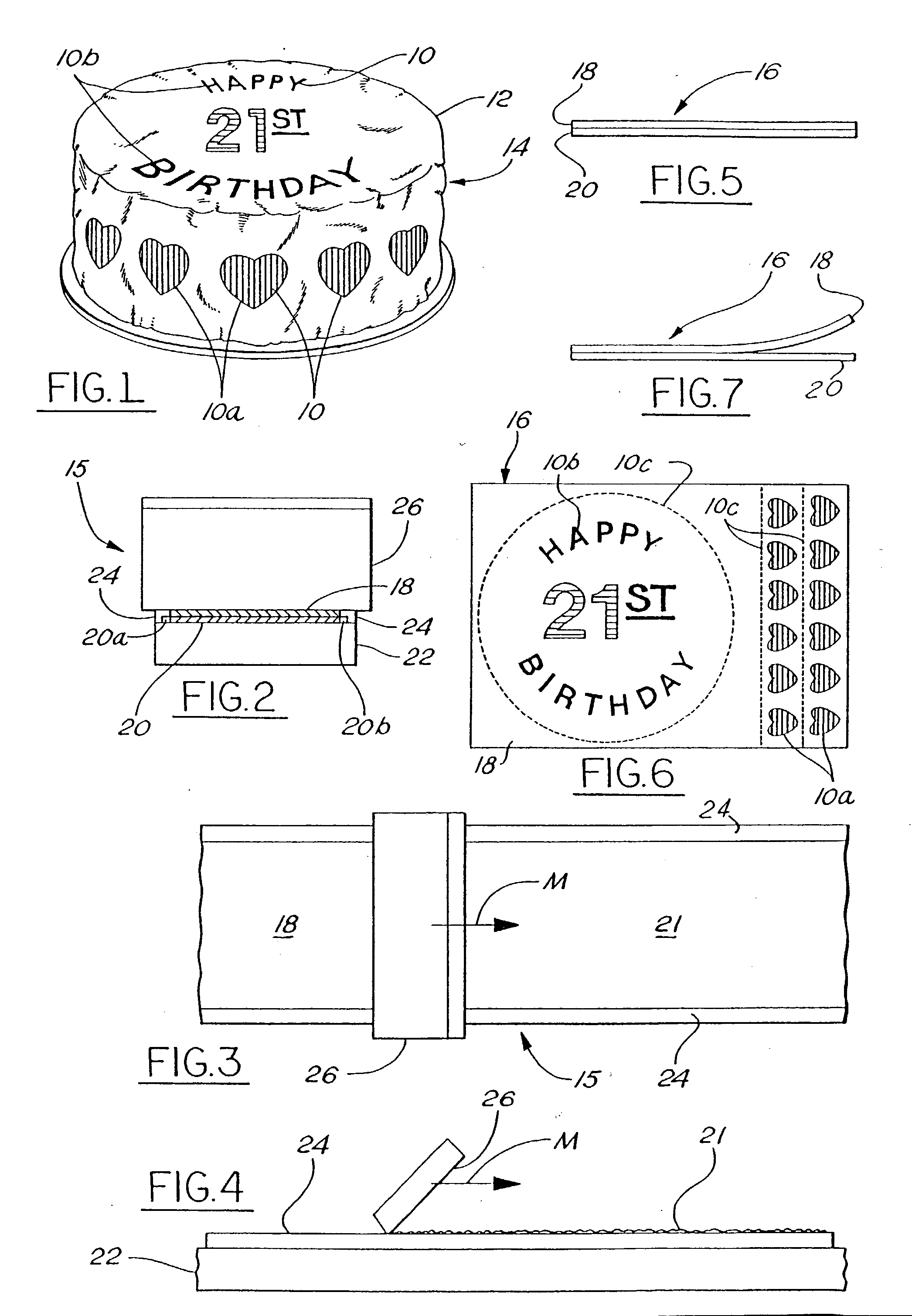 Edible film and method of using same for decorating foodstuffs