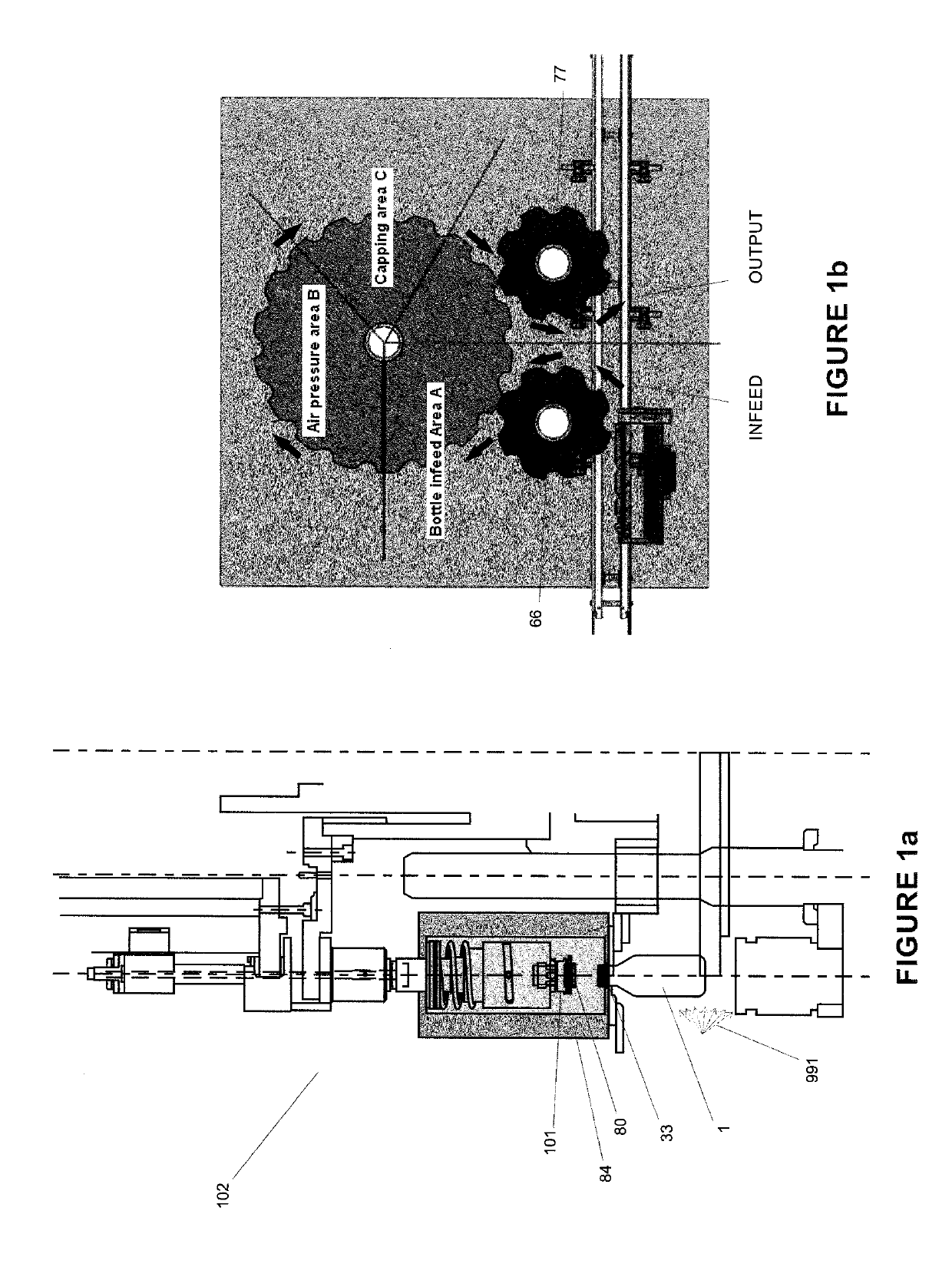 Controlled container headspace adjustment and apparatus therefor