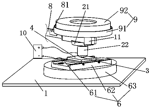 Applied electric field-induced friction device and testing method thereof