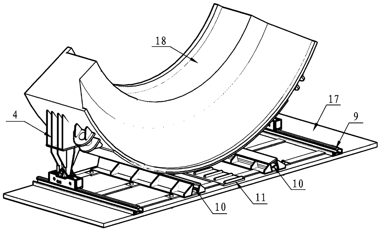 TBM shield anti-side-rolling walking support device and using method thereof