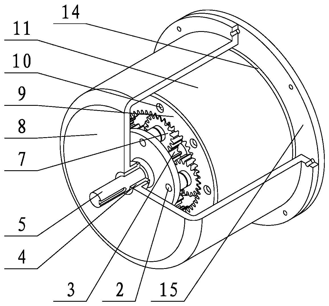 Dual-rotor input planet-gear speed reducer