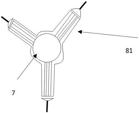 Y-shaped heat exchanger and reactor with heat exchange device