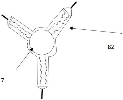 Y-shaped heat exchanger and reactor with heat exchange device