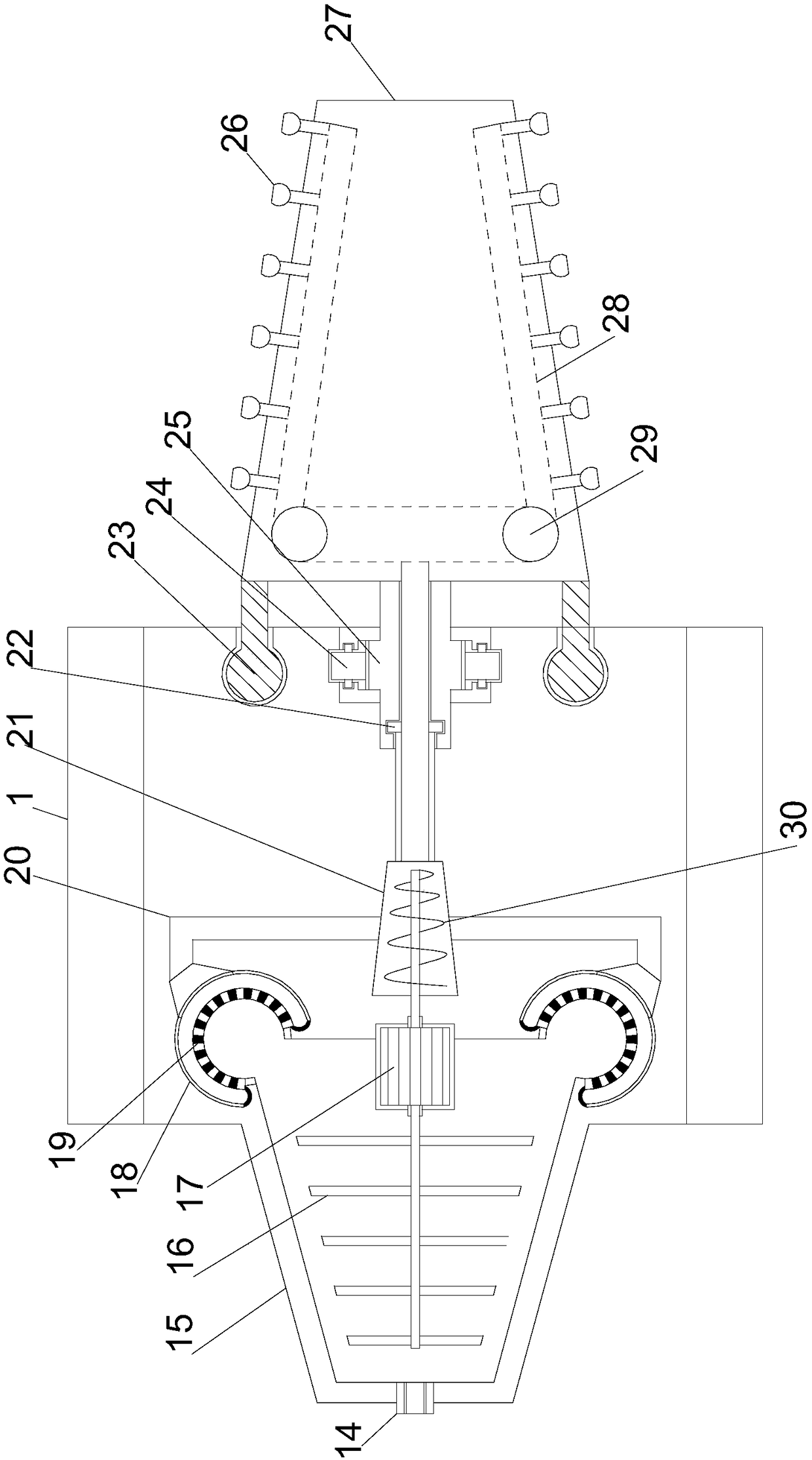 Environment-friendly energy-saving pipeline inner wall spraying device