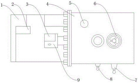 Spinning type manually-operated hydraulic steel bar cutting-off device capable of working in two directions