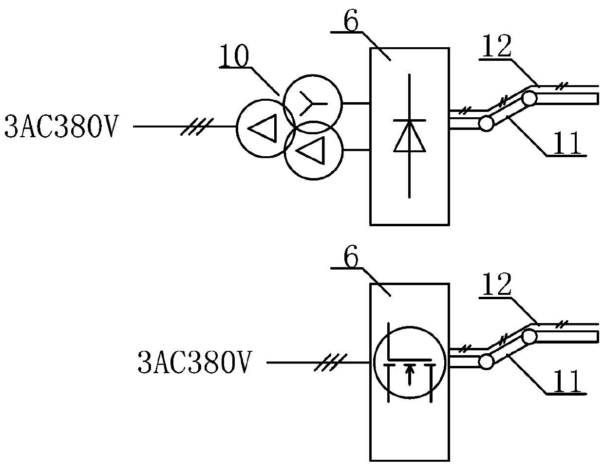 Charging shore power system and charging method of high-capacity electric ship