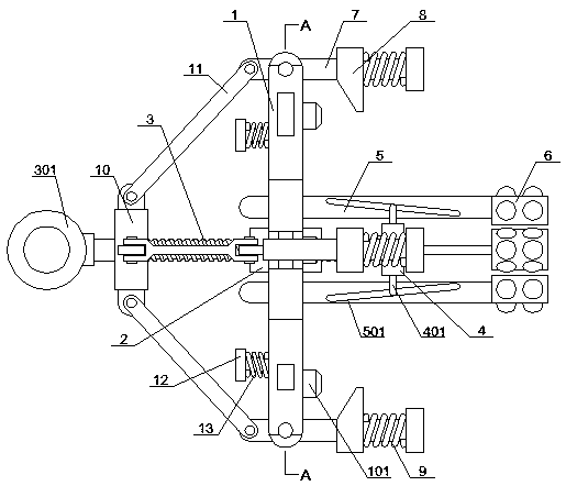 Protective device with flange plastic-coated steel tube and protective packaging method thereof